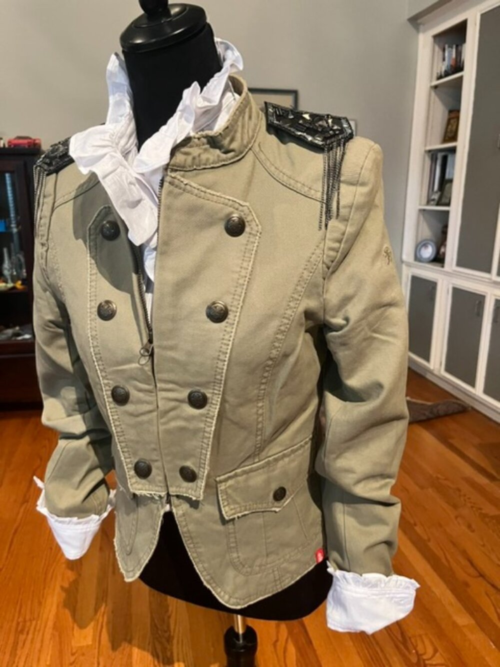 Military-Inspired Embellished Jacket – EDC by Esprit